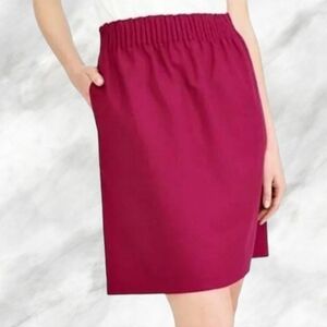 J. Crew Elegant Women's Vibrant Plum Wool Blend Skirt ~ Size 4